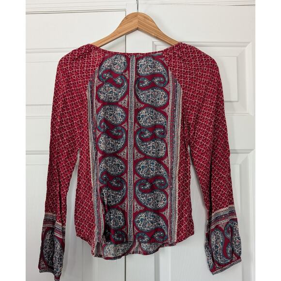 Lucky Brand Boho Peasant Top - Picture 7 of 7